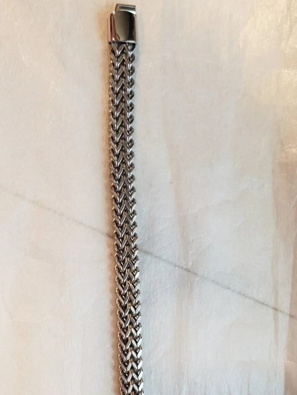 NWT Avon Studio 1886 Men's Stainless Steel Braided Chain Bracelet 8.5
